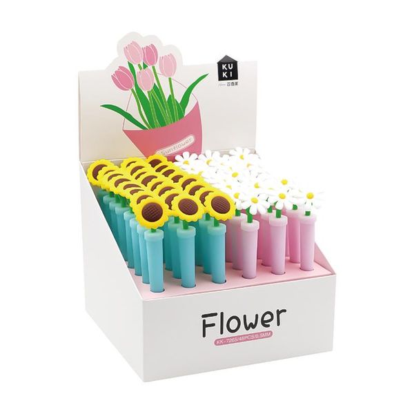 gel pens 24 pcs/lot creative sunflower daisy pen cute 0.5mm black ink signature promotional gift office school supplies
gel pens 24 pcs/lot creative sunflower daisy pen cute 0.5mm black ink signature promotional gift office school supplies