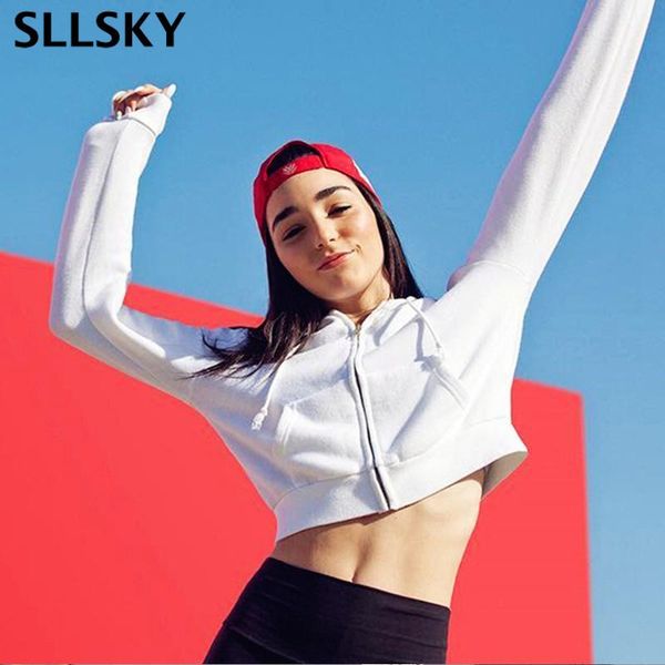 sllsky hooded women short jacket oversized solid streetwear hoodie spring autumn casual slim loose zipper coat women's jackets, Black;brown
sllsky hooded women short jacket oversized solid streetwear hoodie spring autumn casual slim loose zipper coat women's jackets, Black;brown