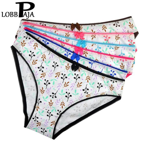 women's panties lobbpaja 6 pcs/lot underwear women cotton cute floral print low rise girls briefs everyday lady knickers for l385, Black;pink 
women's panties lobbpaja 6 pcs/lot underwear women cotton cute floral print low rise girls briefs everyday lady knickers for l385, Black;pink