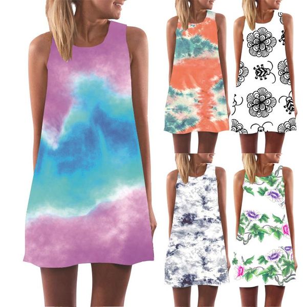 casual dresses women's chic print summer mini dress loose round neck sleeveless tank a-line bohemian beach vestidos femme, Black;gray
casual dresses women's chic print summer mini dress loose round neck sleeveless tank a-line bohemian beach vestidos femme, Black;gray