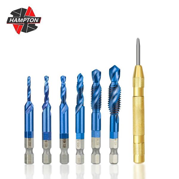 hand tools 6pcs 1/4 hex shank screw metric thread tap compound drill bits set nano blue coated m3 m4 m5 m6 m8 m10 machine tool
hand tools 6pcs 1/4 hex shank screw metric thread tap compound drill bits set nano blue coated m3 m4 m5 m6 m8 m10 machine tool