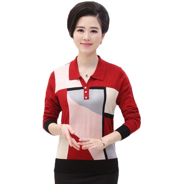 women's sweaters autumn winter plus size women sweater pullover long sleeves turndown collar mother knitting jumper 9 colors female 91, White;black
women's sweaters autumn winter plus size women sweater pullover long sleeves turndown collar mother knitting jumper 9 colors female 91, White;black