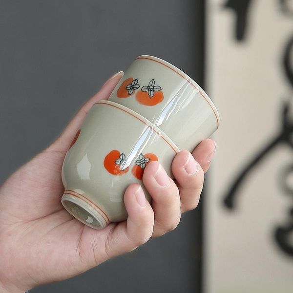 party favor hand painted persimmon tea cup set ceramic fragrance-smelling antique grass and wood gray single
party favor hand painted persimmon tea cup set ceramic fragrance-smelling antique grass and wood gray single