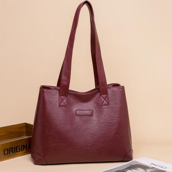 evening bags shoppers casual soft leather big handbags designer pure color trendy tote hobos women's luxury elegant wild shoulder bag b
evening bags shoppers casual soft leather big handbags designer pure color trendy tote hobos women's luxury elegant wild shoulder bag b