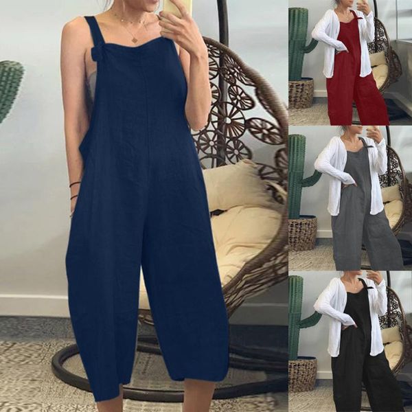 women's jumpsuits & rompers for women bodysuit casual linen sleeveless soild loose sling vest playsuit pocket jumsuit combishort femme#, Black;white
women's jumpsuits & rompers for women bodysuit casual linen sleeveless soild loose sling vest playsuit pocket jumsuit combishort femme#, Black;white