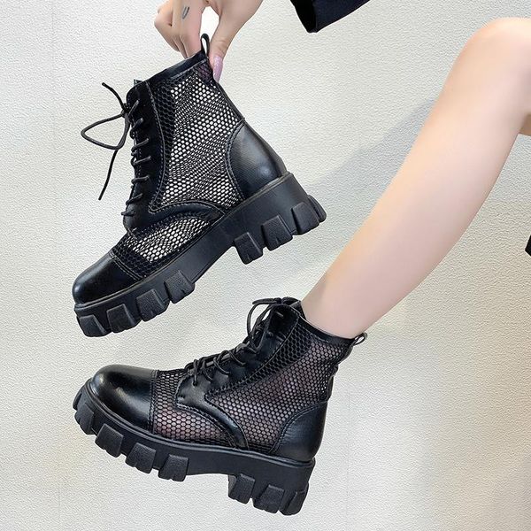 sandals gauze roman cool boots women's 2021 summer thick heel bottom hollow breathable net red versatile big head, Black
sandals gauze roman cool boots women's 2021 summer thick heel bottom hollow breathable net red versatile big head, Black