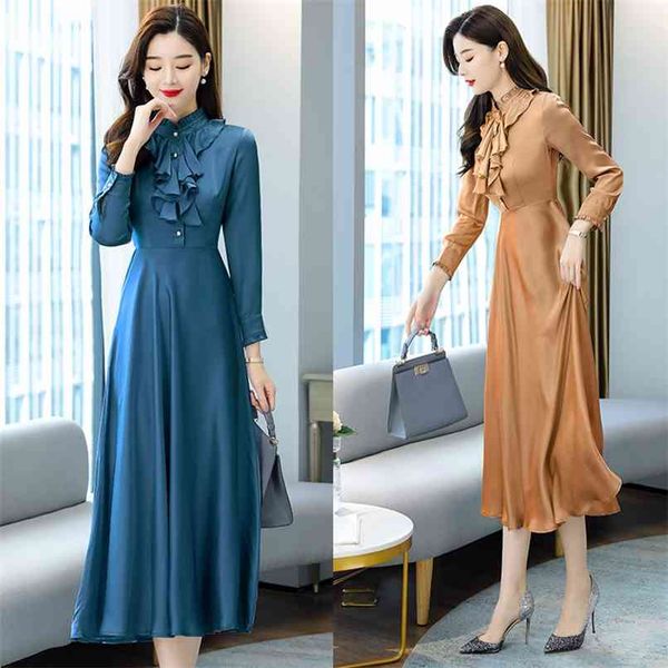 plus size long sleeve satin runway maxi dresses elegant women party bodycon vestidos autumn winter vintage solid midi dress 210528, Black;gray
plus size long sleeve satin runway maxi dresses elegant women party bodycon vestidos autumn winter vintage solid midi dress 210528, Black;gray