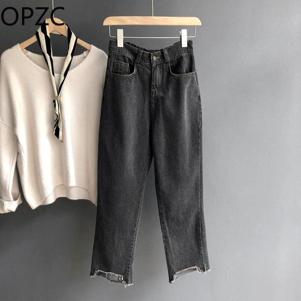 women's jeans opzc 2021 autumn style blue ripped high waist washed denim cropped pants womans fashionable 9065
women's jeans opzc 2021 autumn style blue ripped high waist washed denim cropped pants womans fashionable 9065