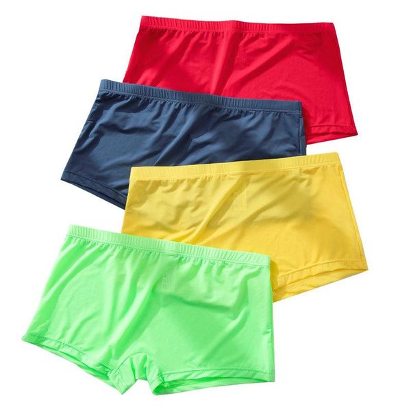 underpants men's ice silk underwear flat angle breathable solid color ultra thin transparent low waist quick drying boxer, Black;white
underpants men's ice silk underwear flat angle breathable solid color ultra thin transparent low waist quick drying boxer, Black;white