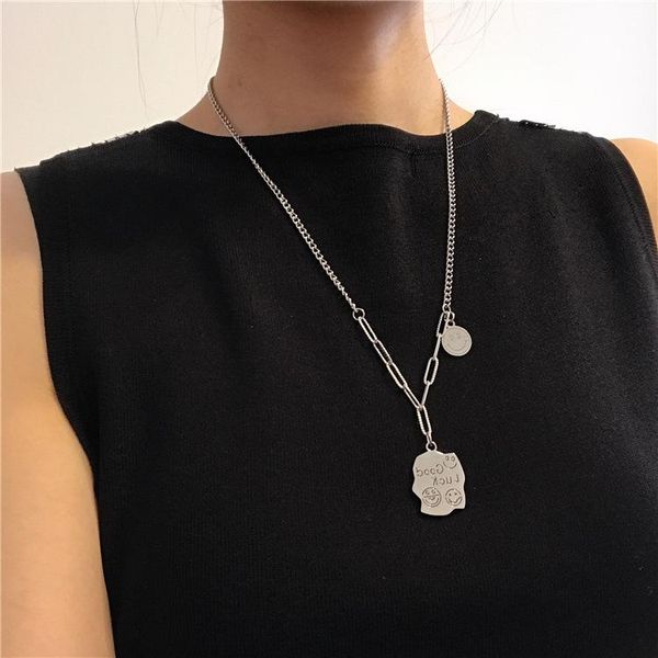 chains perfect titanium steel not fade the disco dancing hip-hop necklace girl cool wind with model, Silver
chains perfect titanium steel not fade the disco dancing hip-hop necklace girl cool wind with model, Silver