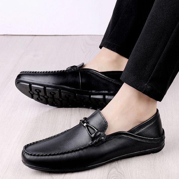 mens shoes casual loafers men genuine leather luxury mens slip on flats fashion breathable driving shoes high-end quality, Black
mens shoes casual loafers men genuine leather luxury mens slip on flats fashion breathable driving shoes high-end quality, Black