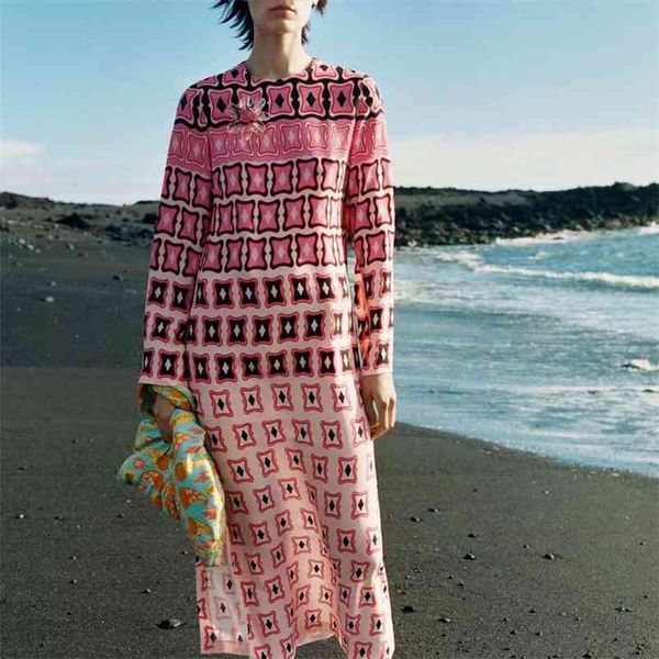 women summer vintage dress za long sleeve o-neck geometric print female elegant fashion street straight dresses clothing 210513, Black;gray
women summer vintage dress za long sleeve o-neck geometric print female elegant fashion street straight dresses clothing 210513, Black;gray