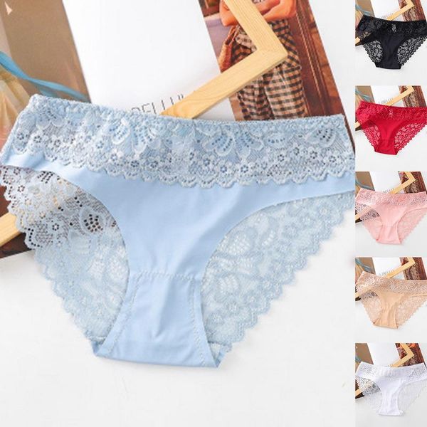 women lace panties underwear seamless splicing briefs plus size hollow out breathable lingerie women's, Black;pink
women lace panties underwear seamless splicing briefs plus size hollow out breathable lingerie women's, Black;pink
