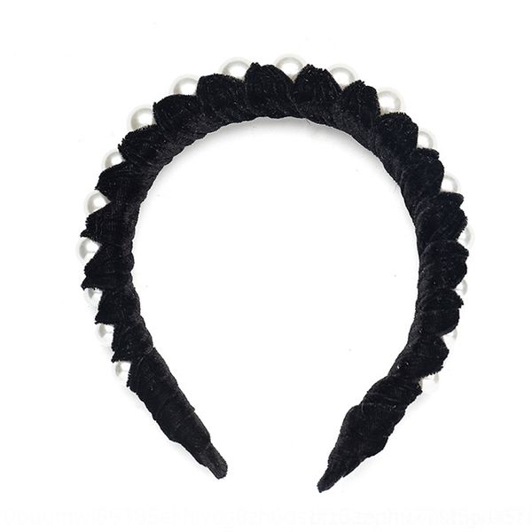 buep pure color gold pearl velvet fabric winding pearl hairband women's handmade hair accessories creative headbands head button, Silver 
buep pure color gold pearl velvet fabric winding pearl hairband women's handmade hair accessories creative headbands head button, Silver