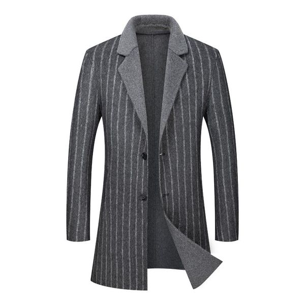 men's wool & blends winter clothing trench coat men fashion woolen double-faced british style mens windbreaker overcoat, Black
men's wool & blends winter clothing trench coat men fashion woolen double-faced british style mens windbreaker overcoat, Black