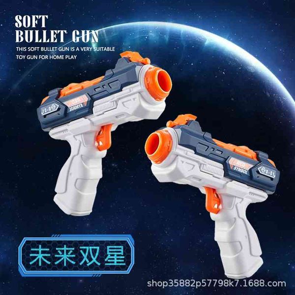 new single sfuture double star pistol can launch two s children's toy soft bullet space gun
new single sfuture double star pistol can launch two s children's toy soft bullet space gun