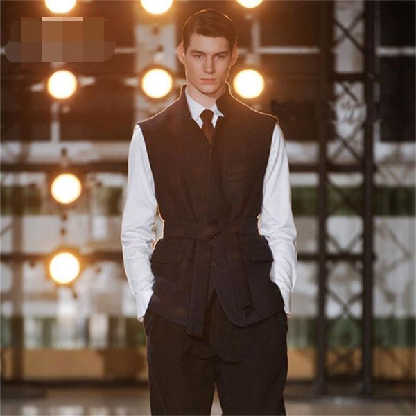 men's wool & blends woolen coat jacket spring and autumn business casual stand-up collar fashion short sleeveless, Black
men's wool & blends woolen coat jacket spring and autumn business casual stand-up collar fashion short sleeveless, Black