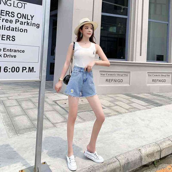women's jeans small daisy denim shorts autumn high waist wide leg ins loose korean thin a-line pants uovl, Blue
women's jeans small daisy denim shorts autumn high waist wide leg ins loose korean thin a-line pants uovl, Blue