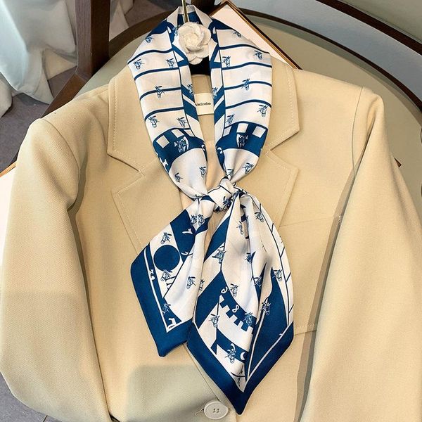 scarves fashion spring summer horse print narrow strip small scarf women's hair band decorative long ribbon tied scarfs female, Blue;gray
scarves fashion spring summer horse print narrow strip small scarf women's hair band decorative long ribbon tied scarfs female, Blue;gray