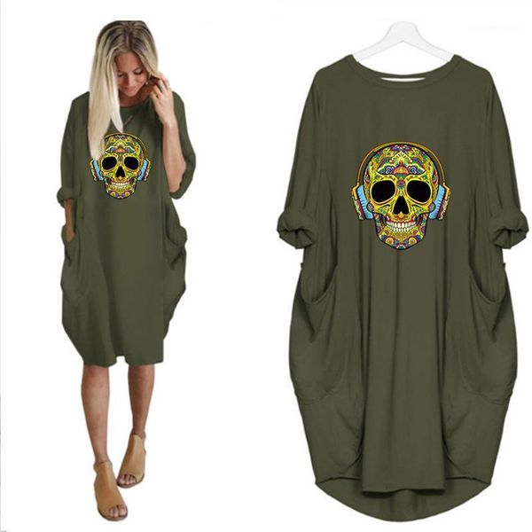 plus size women vintage loose dresses skull print casual long sleeve pockets vestidos party femme robe woman dress streetwear, Black;gray
plus size women vintage loose dresses skull print casual long sleeve pockets vestidos party femme robe woman dress streetwear, Black;gray
