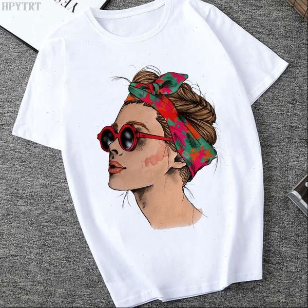 women t shirt plus size summer vogue printing lady casual harajuku streetwear short sleeve o neck female clothing, White
women t shirt plus size summer vogue printing lady casual harajuku streetwear short sleeve o neck female clothing, White