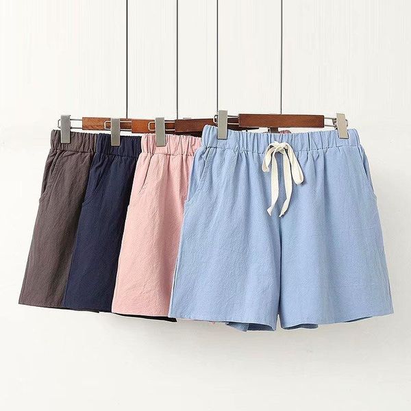 women's shorts plus size xl-4xl cotton&linen summer casual elastic waist simple, White;black
women's shorts plus size xl-4xl cotton&linen summer casual elastic waist simple, White;black