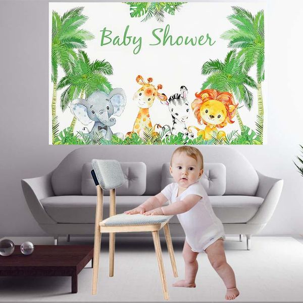 1pc wild one baby shower happy birthday po backdrop cloth cute animals backgrounds kids room party pography props decoration
1pc wild one baby shower happy birthday po backdrop cloth cute animals backgrounds kids room party pography props decoration