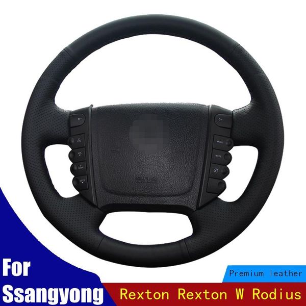 car steering wheel covers anti-slip black pu artificial leather holster for ssangyong rexton w rodius
car steering wheel covers anti-slip black pu artificial leather holster for ssangyong rexton w rodius