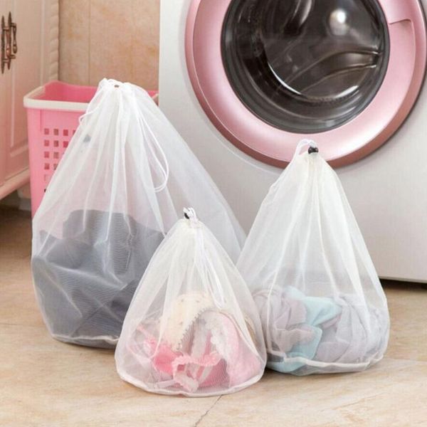 laundry bags 3 size drawstring bra underwear socks foldable mesh bag household clothes care accessories
laundry bags 3 size drawstring bra underwear socks foldable mesh bag household clothes care accessories