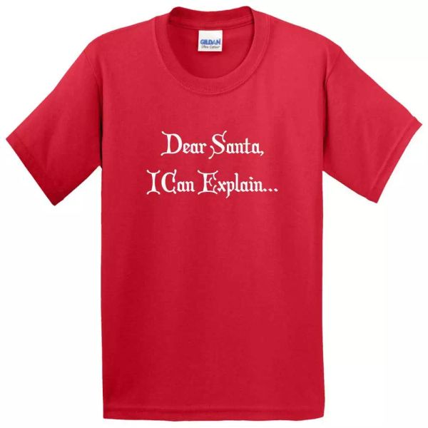 santa i can explain tshirt - kids girls boys t shirt fun xmas christmas stocking, White;black
santa i can explain tshirt - kids girls boys t shirt fun xmas christmas stocking, White;black