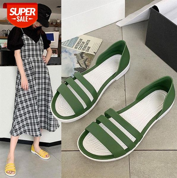 jelly crystal women's comfortable soft bottom fish mouth round toe flat temperament beach sandals roman shoes #pi31, Black
jelly crystal women's comfortable soft bottom fish mouth round toe flat temperament beach sandals roman shoes #pi31, Black