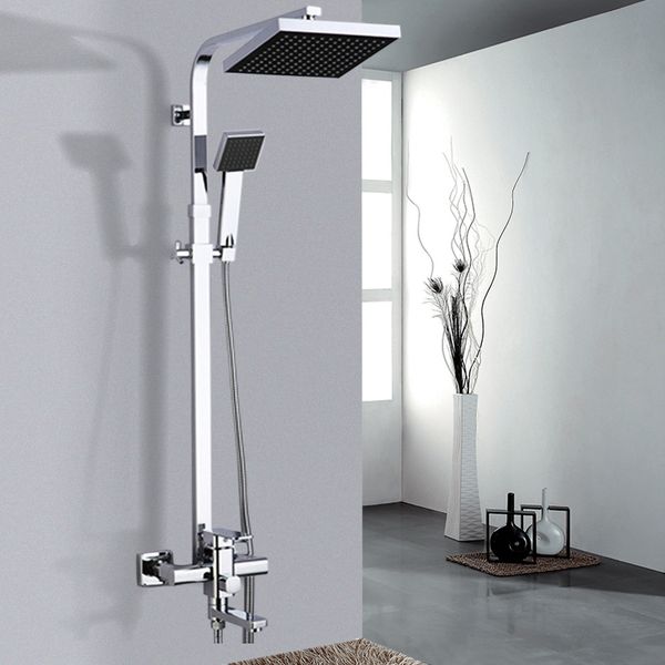 uythner bathroom chrome/black shower faucet rotate tub spout wall mount 8" rainfall shower head with handshower bathtub mixer
uythner bathroom chrome/black shower faucet rotate tub spout wall mount 8" rainfall shower head with handshower bathtub mixer