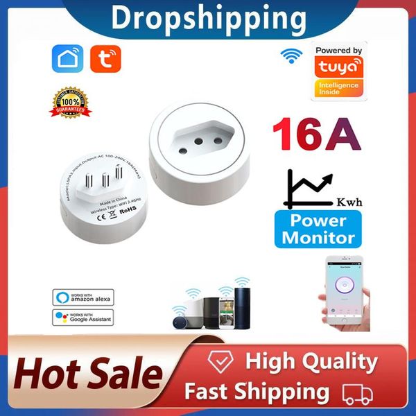 smart power plugs 16a plug wifi brazil home intelligent outlet with monitor timing voice control works google alexa
smart power plugs 16a plug wifi brazil home intelligent outlet with monitor timing voice control works google alexa