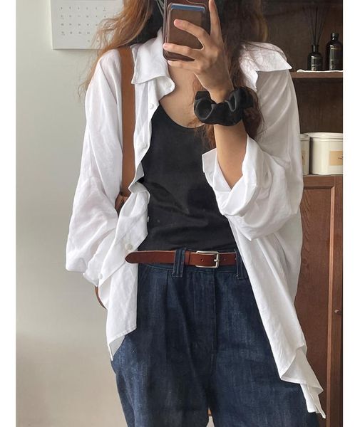 women's blouses & shirts summer women boyfriend style white oversized daily simple casual harajuku loose solid korean fashion
women's blouses & shirts summer women boyfriend style white oversized daily simple casual harajuku loose solid korean fashion