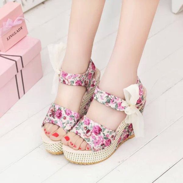 fashion women sandals summer wedges women's platform lace belt bow flip flops open toe high-heeled shoes fema yu9, Black
fashion women sandals summer wedges women's platform lace belt bow flip flops open toe high-heeled shoes fema yu9, Black