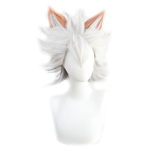 twisted wonderland cosplay jack howl wigs wolf silver short heat-resistant hair pelucas halloween anime costume wig with ears, Black
twisted wonderland cosplay jack howl wigs wolf silver short heat-resistant hair pelucas halloween anime costume wig with ears, Black