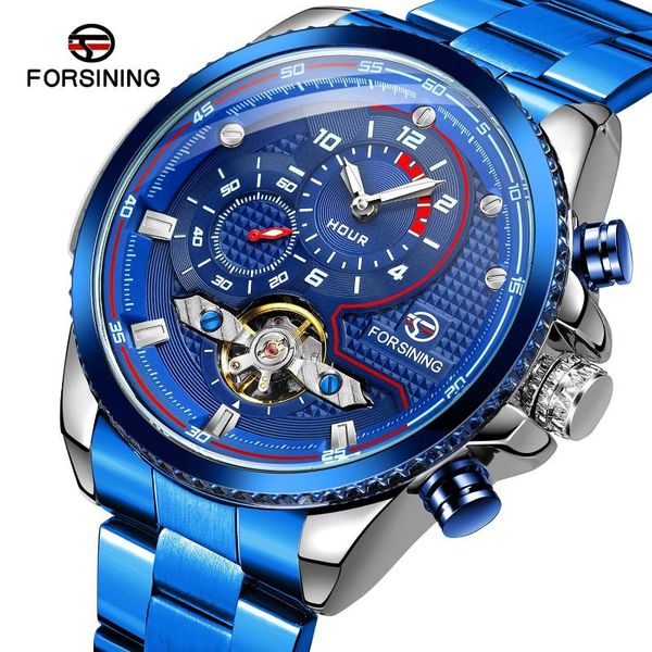 wristwatches forsining blue tourbillon watch for men automatic mechanical watches mens 2021 steel band drop montre homme, Slivery;brown
wristwatches forsining blue tourbillon watch for men automatic mechanical watches mens 2021 steel band drop montre homme, Slivery;brown