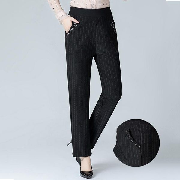 women's pants & capris 2021 plus size middle-aged women elastic high waist casual trousers loose winter warm straight simple classic, Black;white
women's pants & capris 2021 plus size middle-aged women elastic high waist casual trousers loose winter warm straight simple classic, Black;white