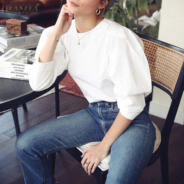 two piece dress 2021 autumn ol back zipper fashion women blouses casual solid o-neck puff sleeve tunic ladies blusa femininas, White
two piece dress 2021 autumn ol back zipper fashion women blouses casual solid o-neck puff sleeve tunic ladies blusa femininas, White