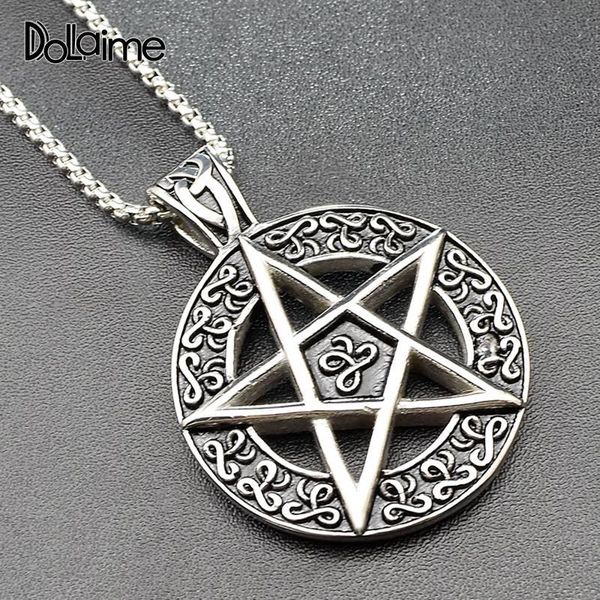 pendant necklaces dolaime anniversary arrival trendy men stainless steel silver color pattern round, hollow five-pointed star pa026
pendant necklaces dolaime anniversary arrival trendy men stainless steel silver color pattern round, hollow five-pointed star pa026