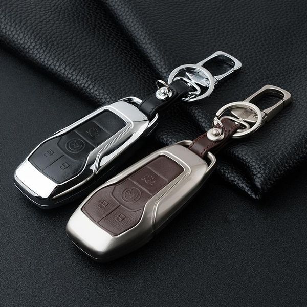 keychains genuine leather car key fob case cover wallet for lincoln mkz mkc mkx 4 button smart keychain rings holder bag accessories, Silver
keychains genuine leather car key fob case cover wallet for lincoln mkz mkc mkx 4 button smart keychain rings holder bag accessories, Silver