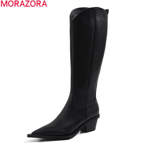 boots morazora arrive genuine leather pointed toe thick high heels shoes woman black color knee dt7o
boots morazora arrive genuine leather pointed toe thick high heels shoes woman black color knee dt7o