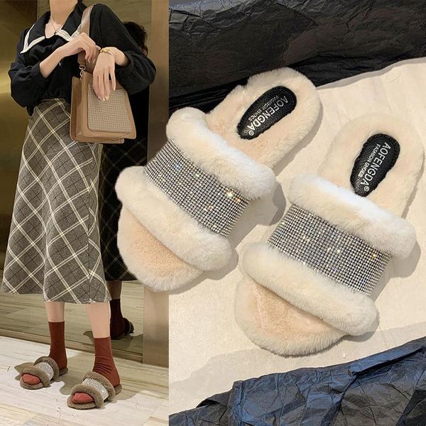 slippers rhinestone women's flat bottomed wool 2021 autumn winter korean version indoor and outdoor cotton, Black
slippers rhinestone women's flat bottomed wool 2021 autumn winter korean version indoor and outdoor cotton, Black