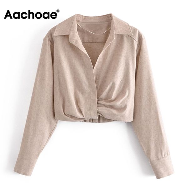 aachoae women high street pleated cropped blouses fashion office turn down collar shirt long sleeve solid casual blouse 210413, White
aachoae women high street pleated cropped blouses fashion office turn down collar shirt long sleeve solid casual blouse 210413, White