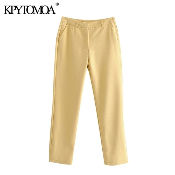 women chic fashion office wear basic pants vintage zipper fly side pockets female ankle trousers pantalones mujer 210420, Black;white
women chic fashion office wear basic pants vintage zipper fly side pockets female ankle trousers pantalones mujer 210420, Black;white