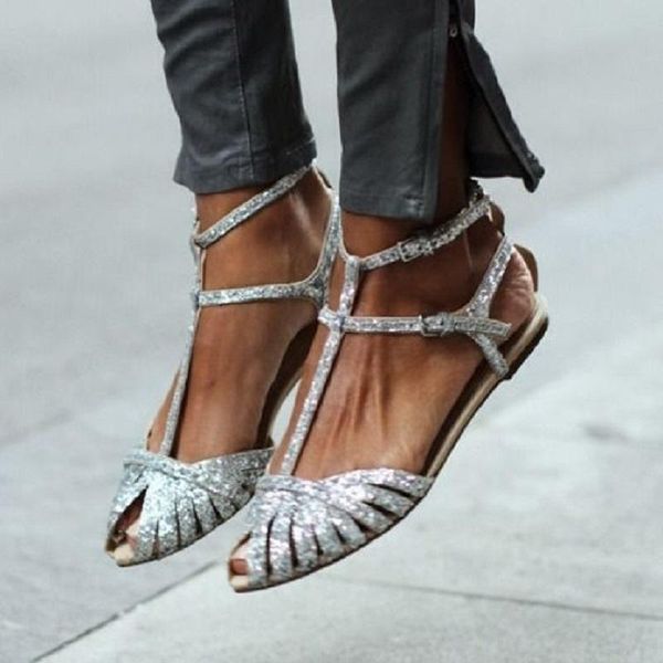 summer women sandals gladiator silver sequin bling peep toe flat ladies shoes hollow t tied roman beach big size, Black
summer women sandals gladiator silver sequin bling peep toe flat ladies shoes hollow t tied roman beach big size, Black