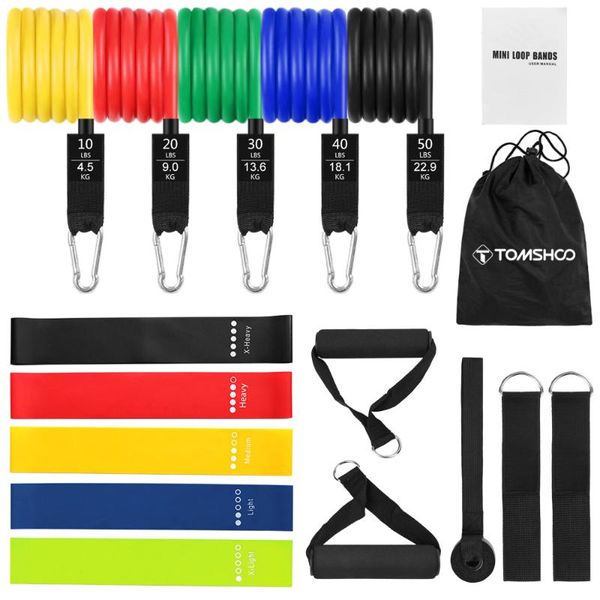 16pcs resistance bands set exercise loop tube with door anchor handles ankle straps bag training
16pcs resistance bands set exercise loop tube with door anchor handles ankle straps bag training