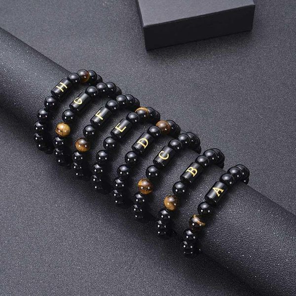 beaded, strands natural black agate tiger eye bracelets 26 letters initial beads healing for women men couple jewelry birthday gifts
beaded, strands natural black agate tiger eye bracelets 26 letters initial beads healing for women men couple jewelry birthday gifts