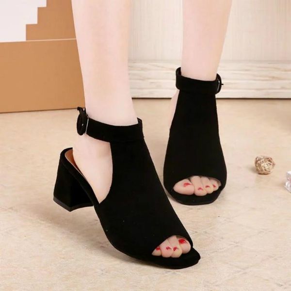 fashion women summer open toe shoes square heel platform sandals buckled wedges, Black
fashion women summer open toe shoes square heel platform sandals buckled wedges, Black