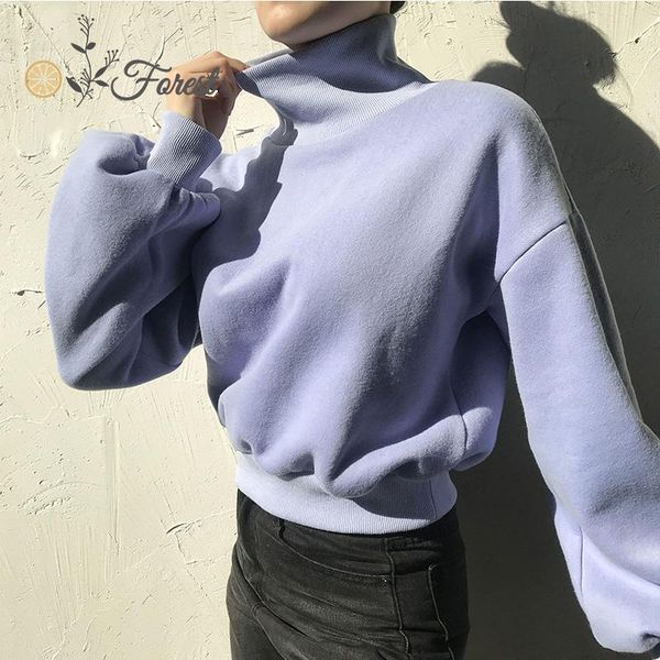 women's hoodies & sweatshirts oforest fashion turtleneck women casual puff sleeve elastic knitted winter pullover solid autumn warm no, Black
women's hoodies & sweatshirts oforest fashion turtleneck women casual puff sleeve elastic knitted winter pullover solid autumn warm no, Black